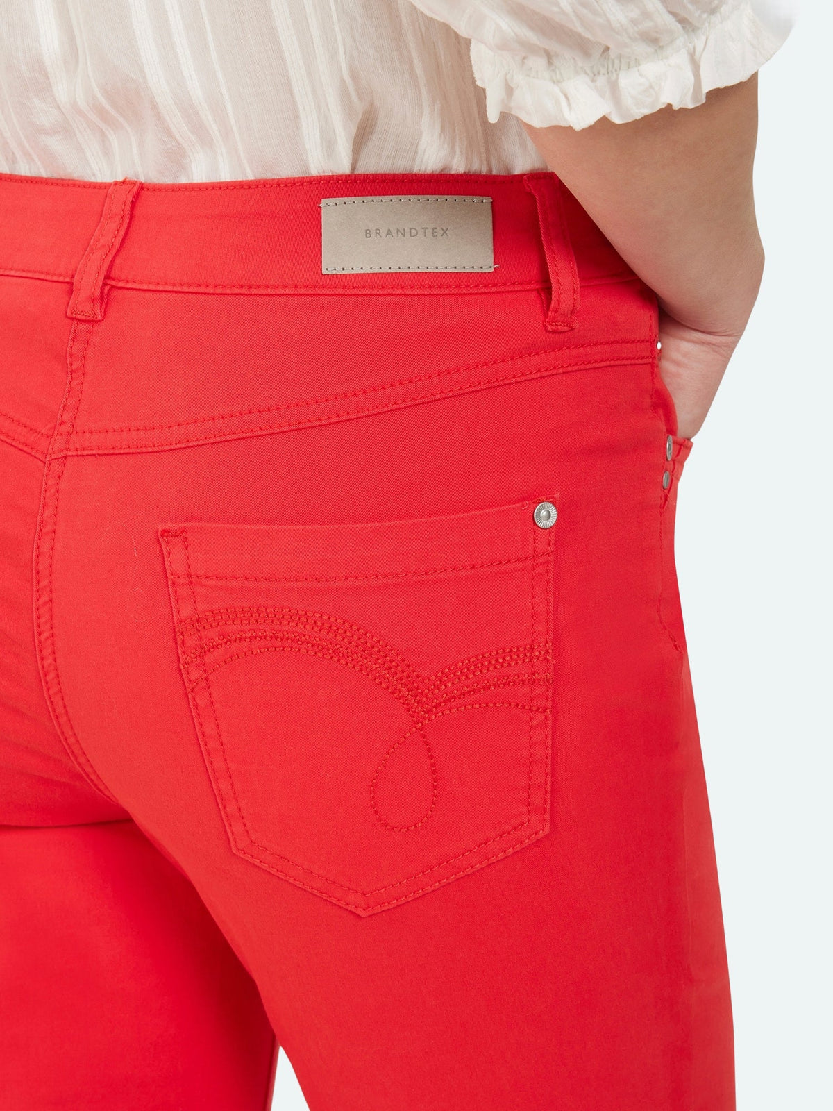 Madelaine Capri Bukser - Rød - Straight Fit