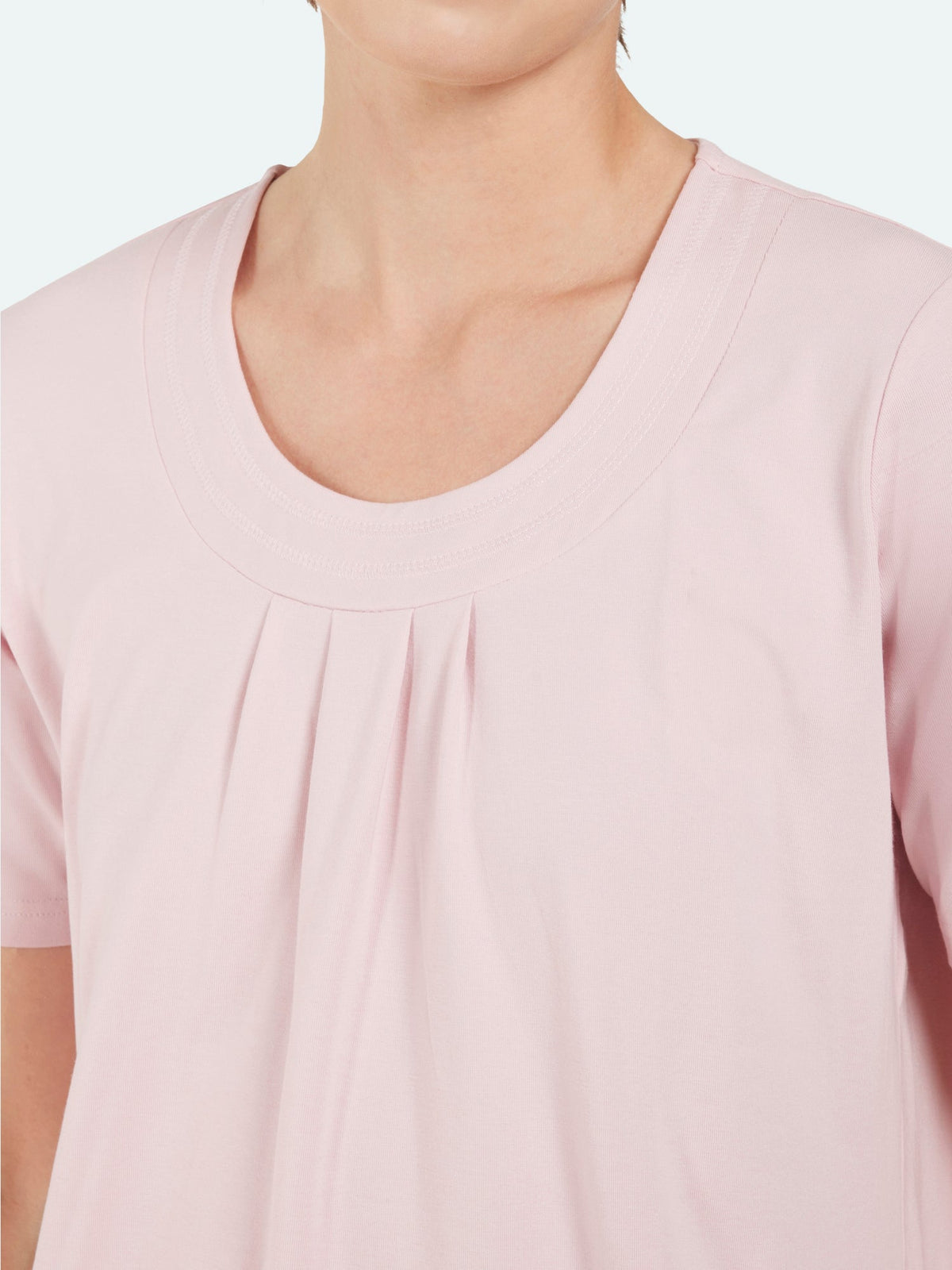T-shirt - Rosa - Elastik i Taljen