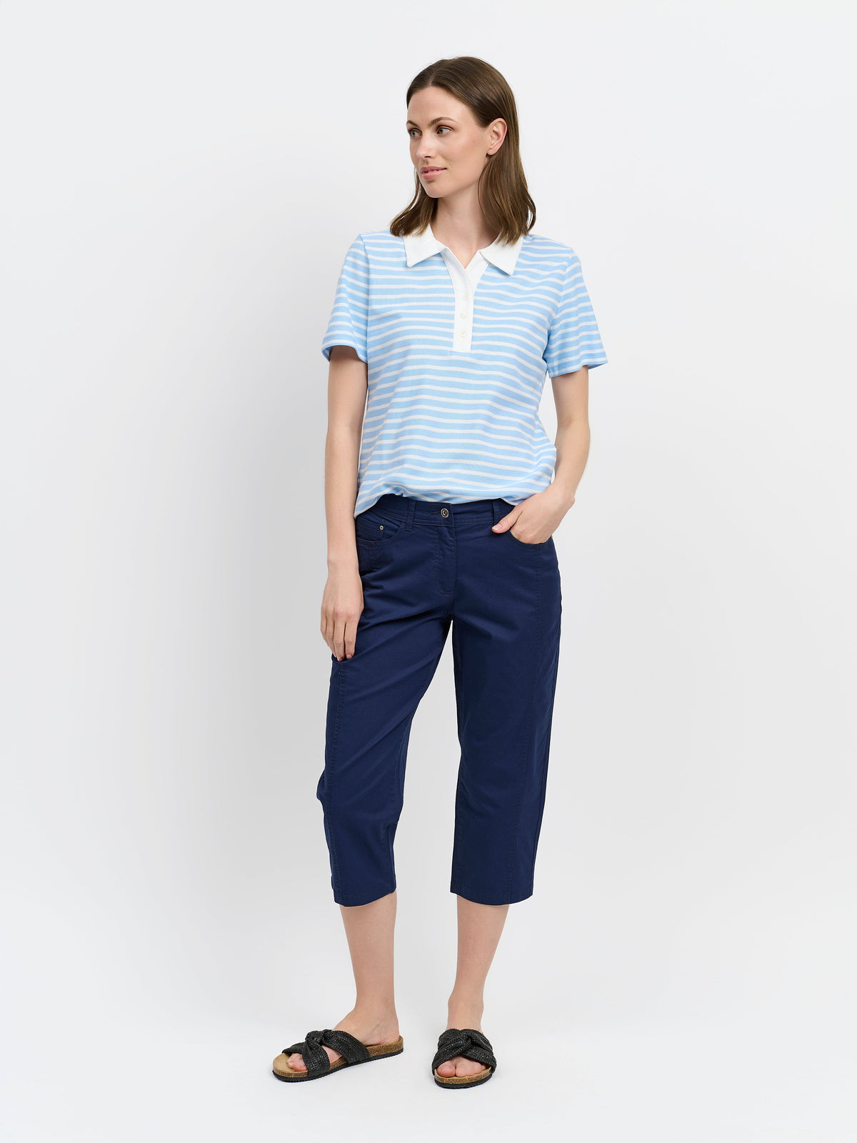 Victoria Capri Bukser - Navy