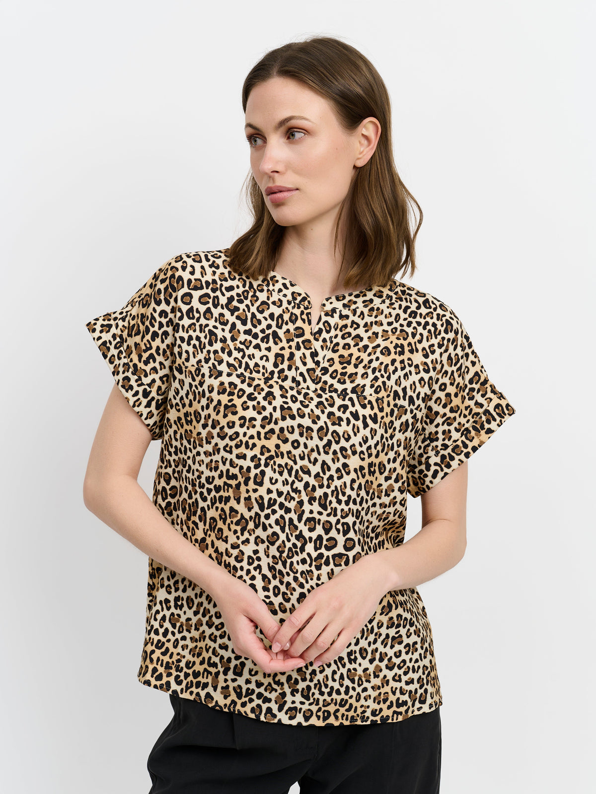 Bluse - Leopard Print