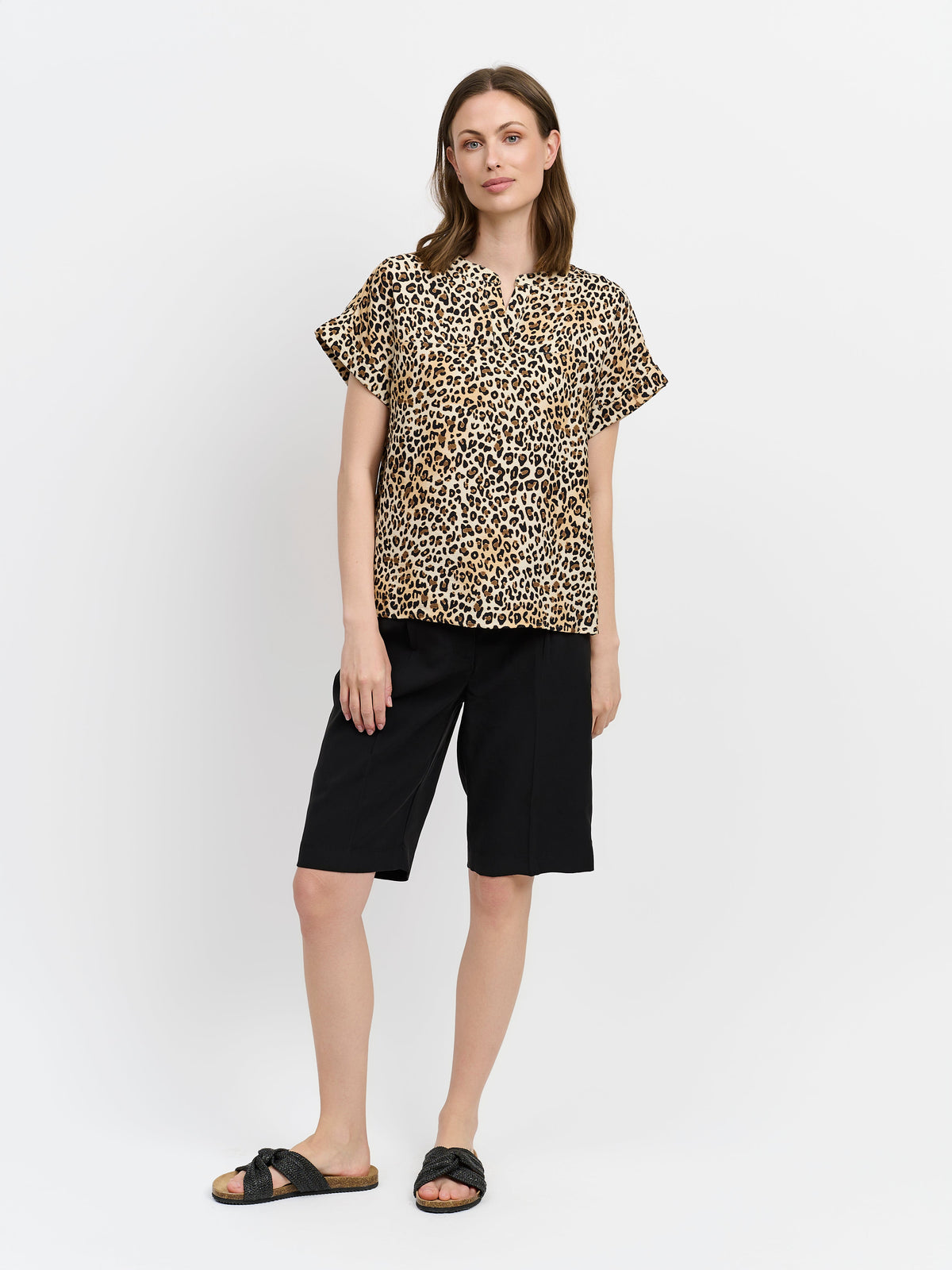 Bluse - Leopard Print