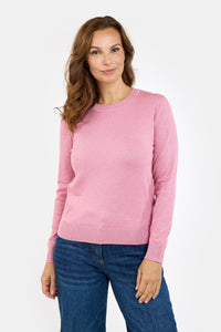 Langærmet Strik - Rosa