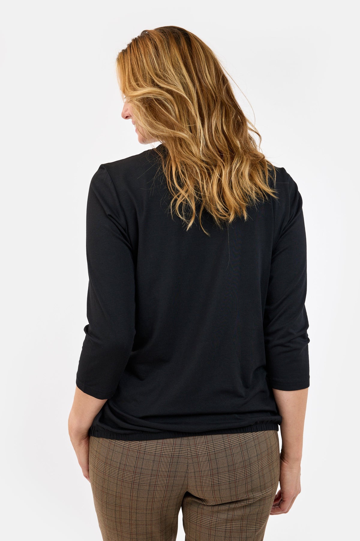 3/4 Ærmet T-shirt - Sort - Similisten