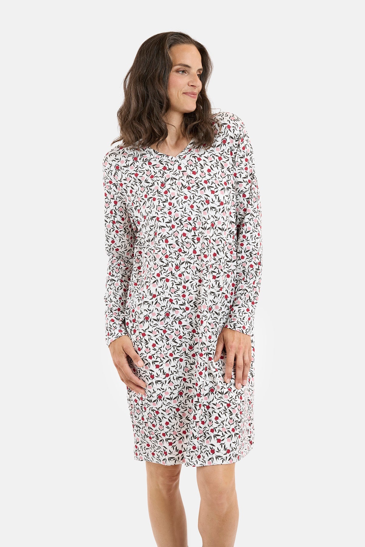 Natkjole - Rosa Mix - Blomstret