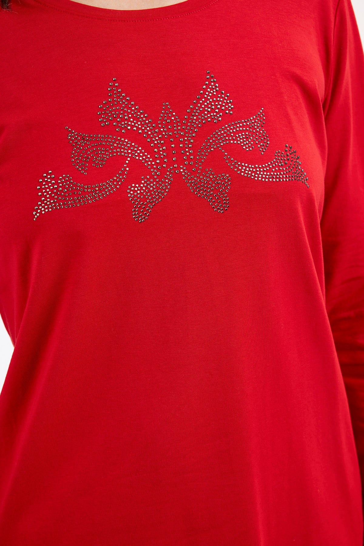 Langærmet T-shirt - Rød - Simisten