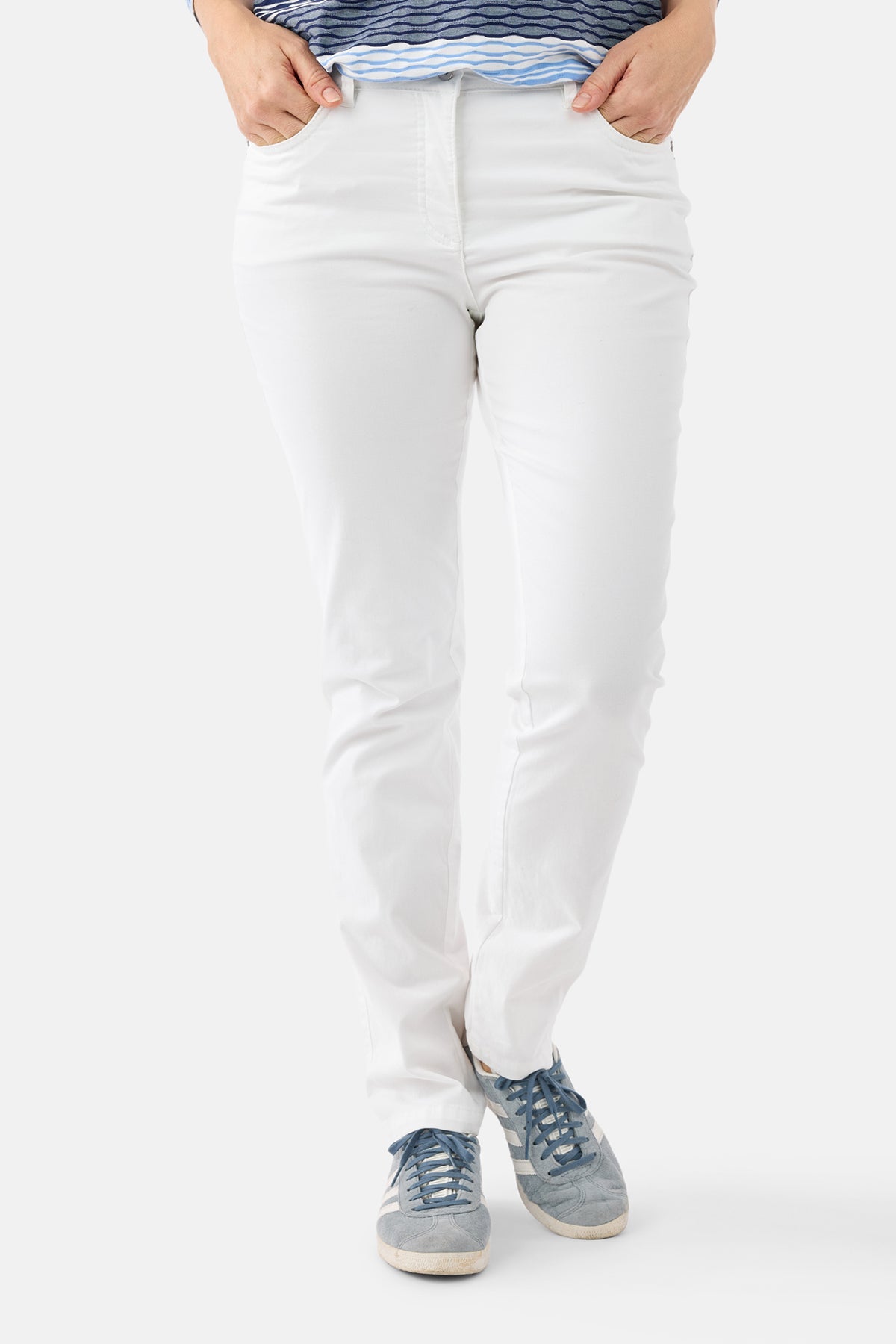 Madelaine Bukser - Hvid - Straight Fit