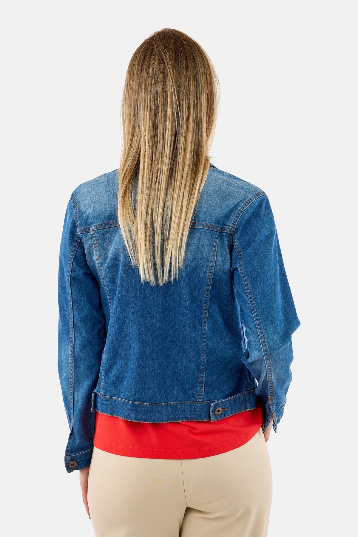 Denim Jakke - Blå - Knaplukning