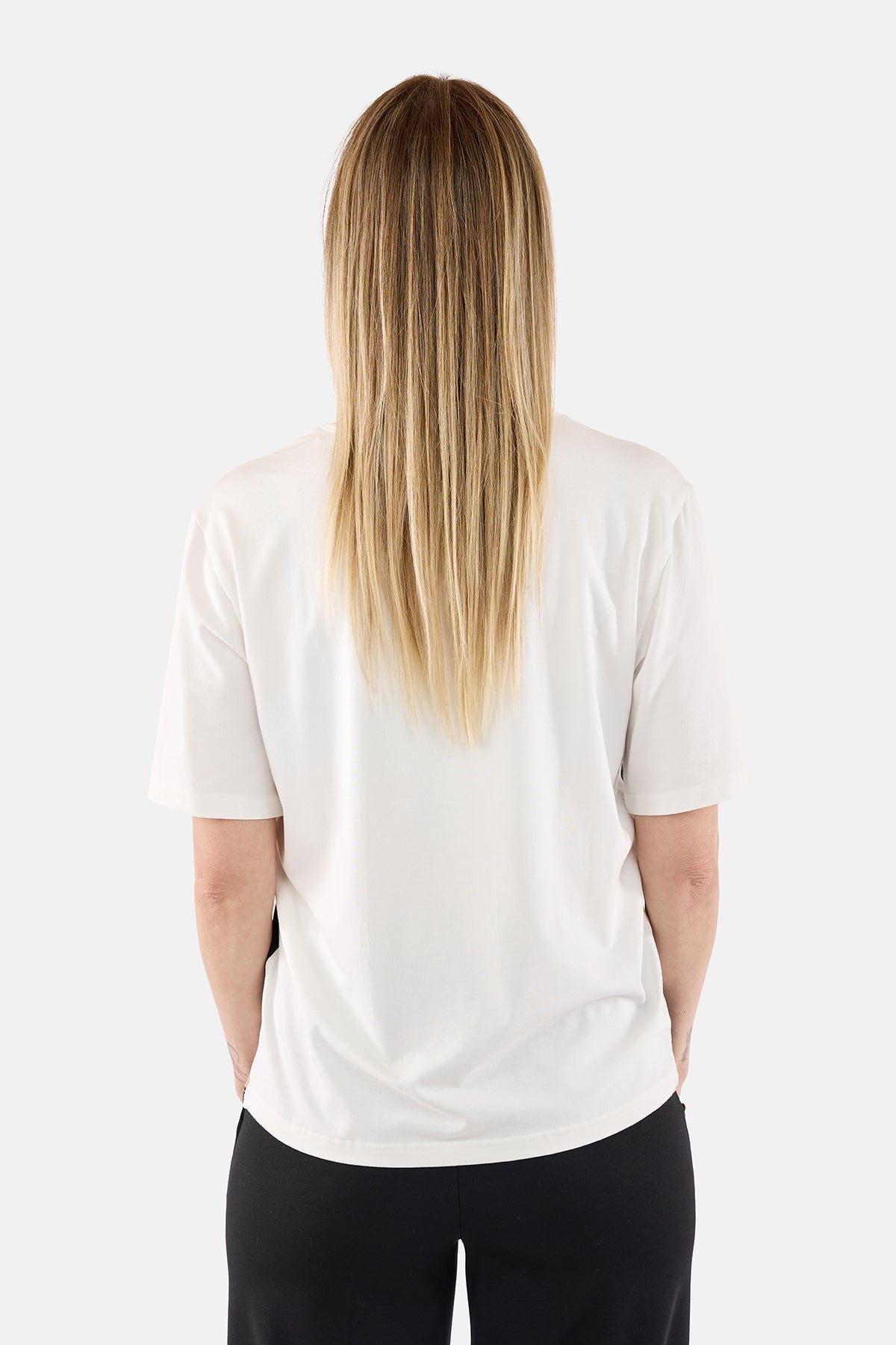 Kortærmet T-shirt - Sort / Hvid - Grafisk Print