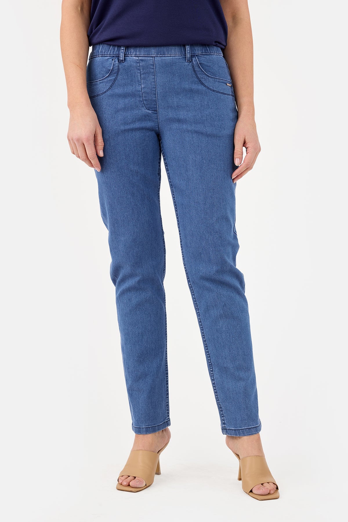 Sofie Bukser - Blå Denim - Straight Fit