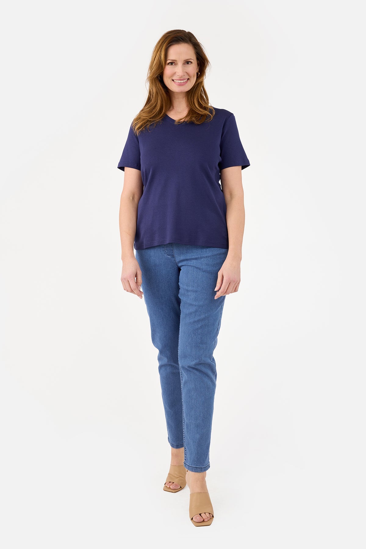 Sofie Bukser - Blå Denim - Straight Fit