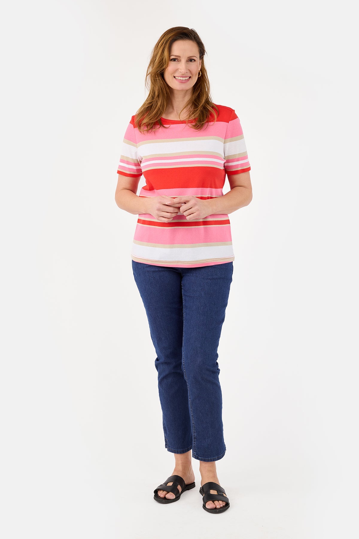 Sofie 7/8 Bukser - Mørkeblå Denim - Straight Fit