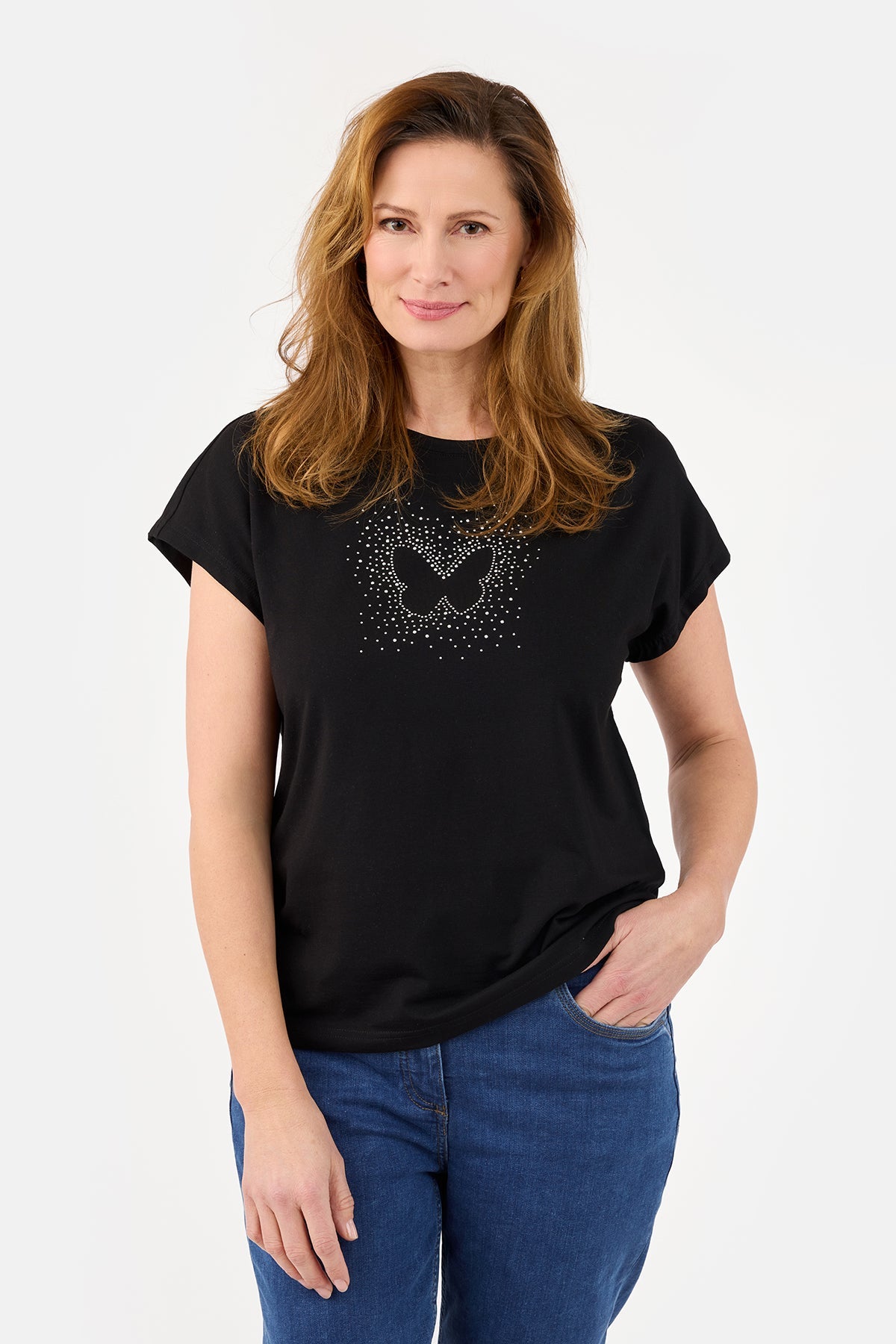 Kortærmet T-shirt - Sort - Similisten