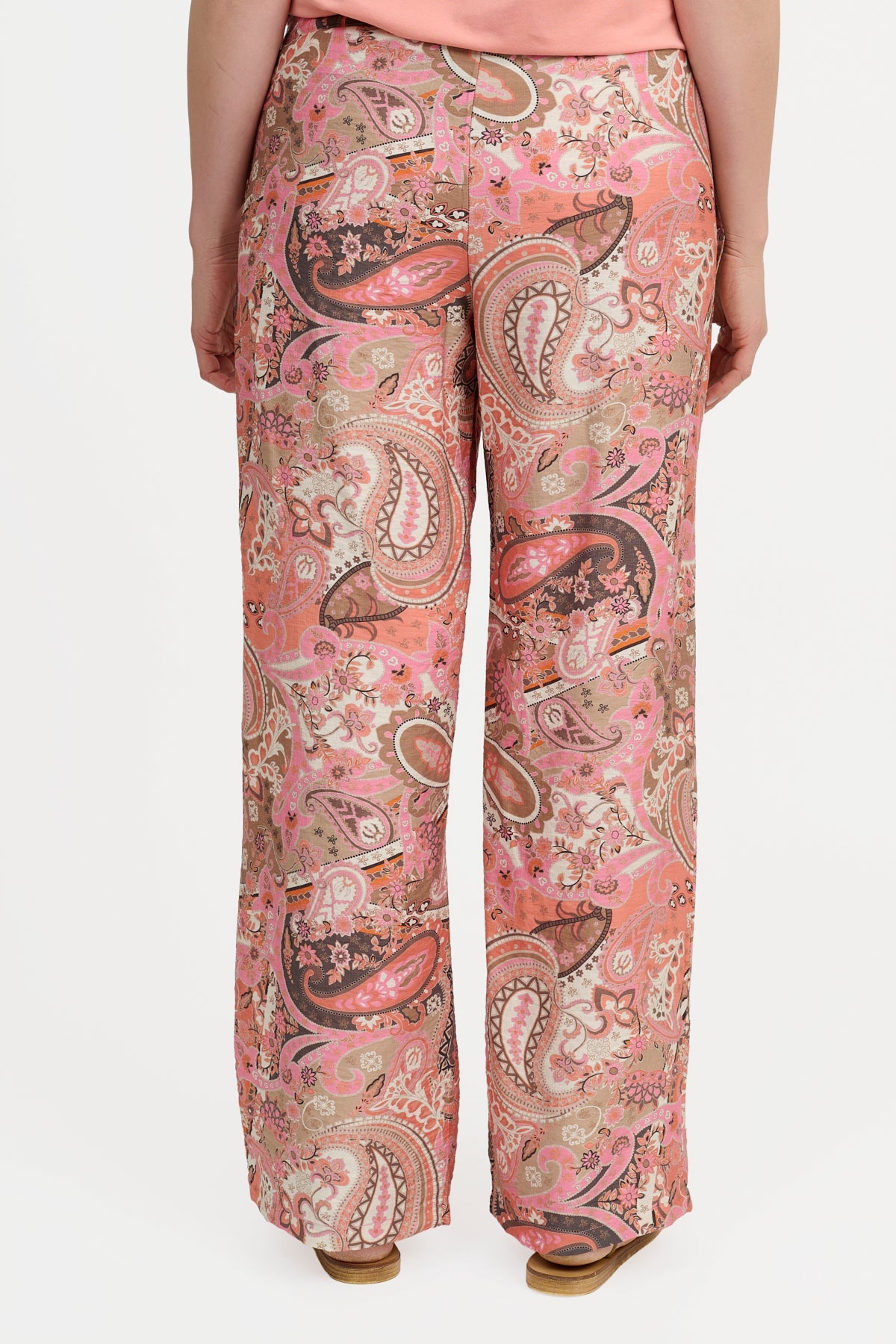 Bukser - Koral - Paisleyprint