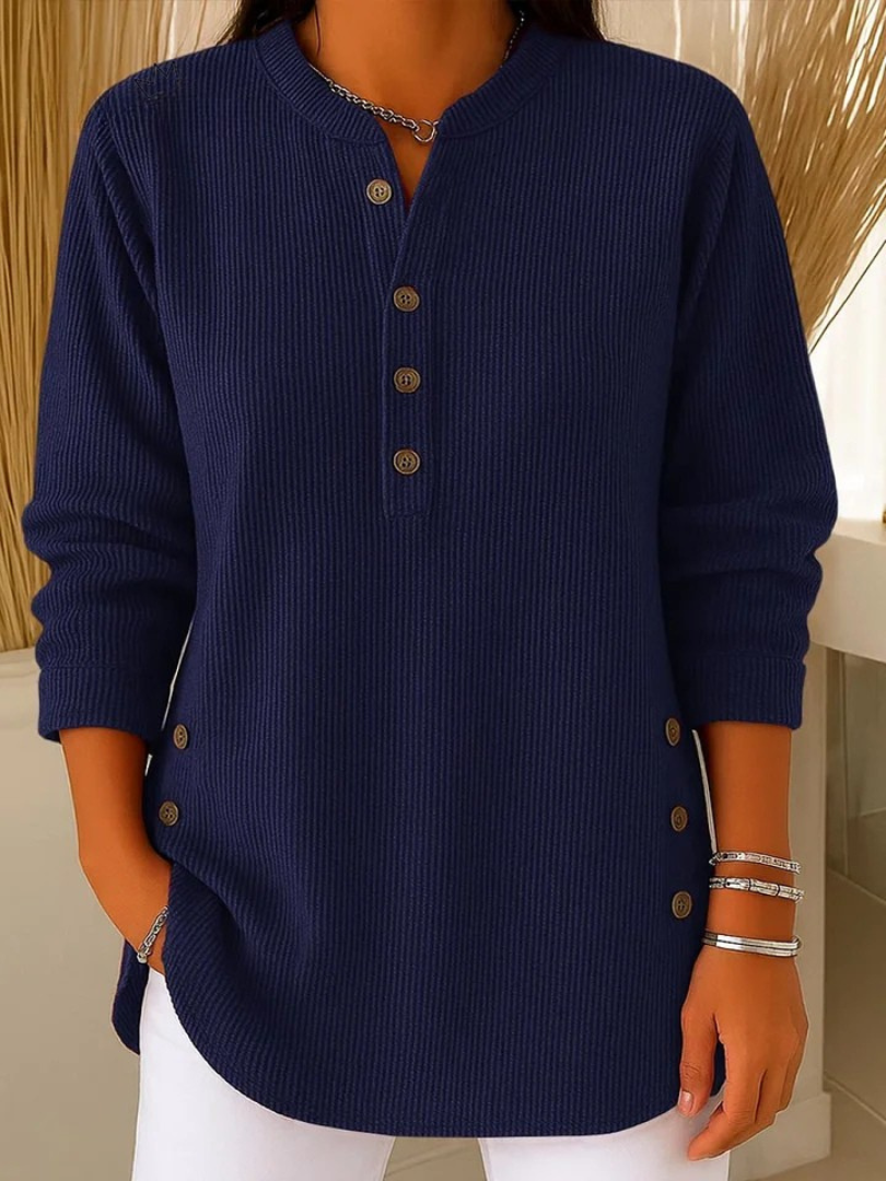 Kaia | Henley-tunika med knapper
