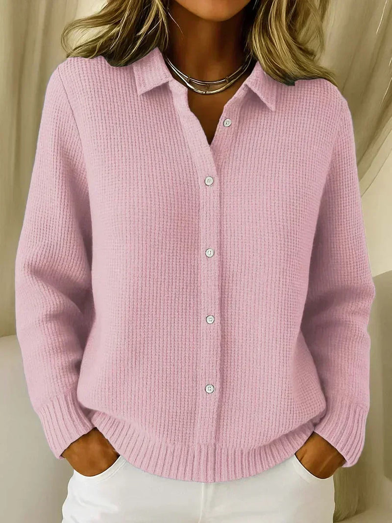 Alma | Tekstureret cardigan med knapper