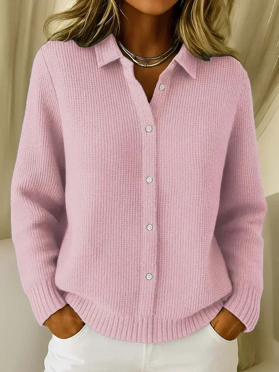 Alma | Tekstureret cardigan med knapper