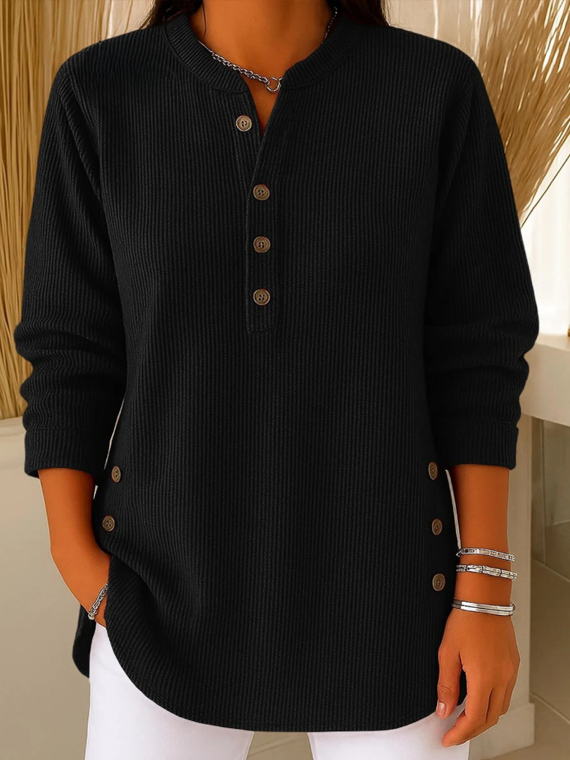 Kaia | Henley-tunika med knapper