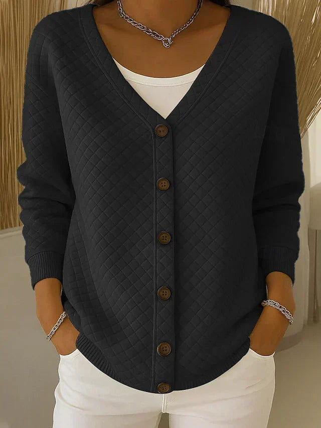 Mira | Quiltet cardigan med knapper