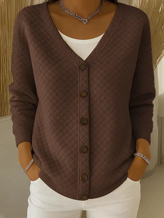 Mira | Quiltet cardigan med knapper