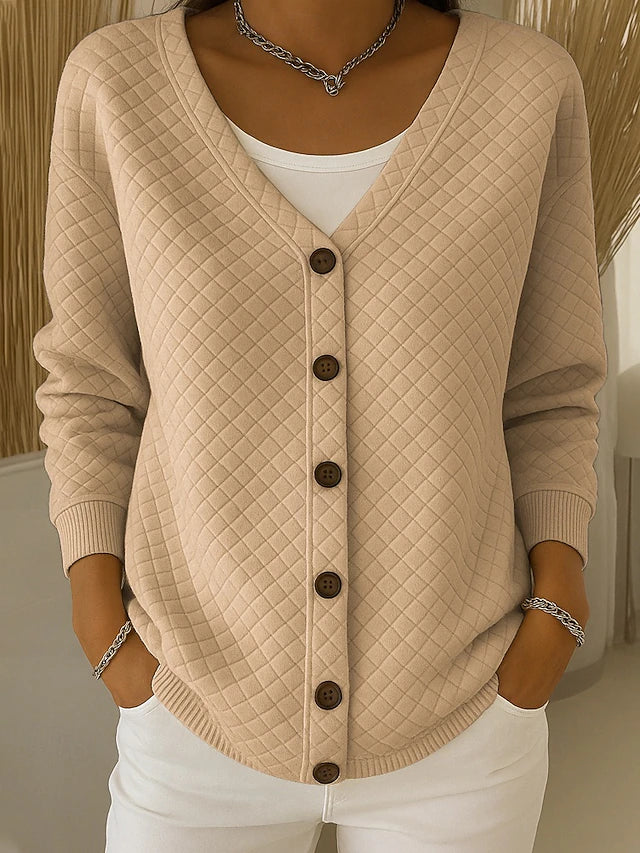Mira | Quiltet cardigan med knapper