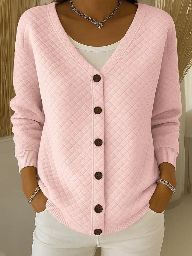 Mira | Quiltet cardigan med knapper