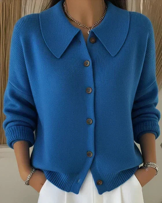 Maja | Kort cardigan med krave